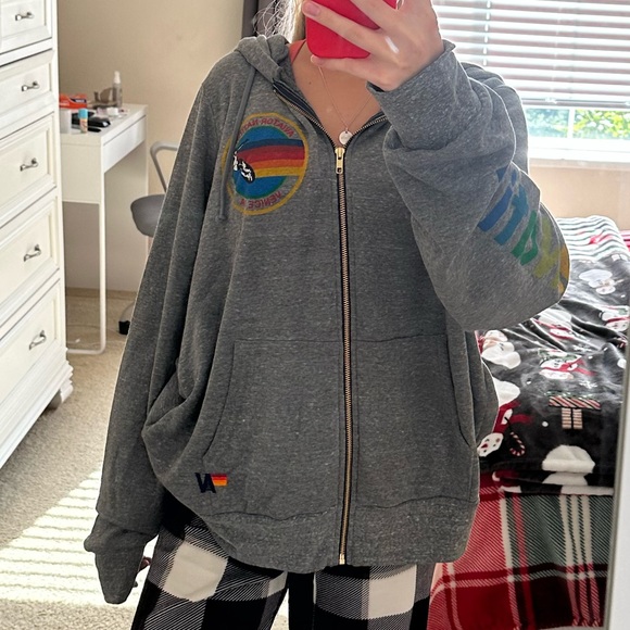 BRAND NEW Aviator nation zip up hoodie - Picture 3 of 13